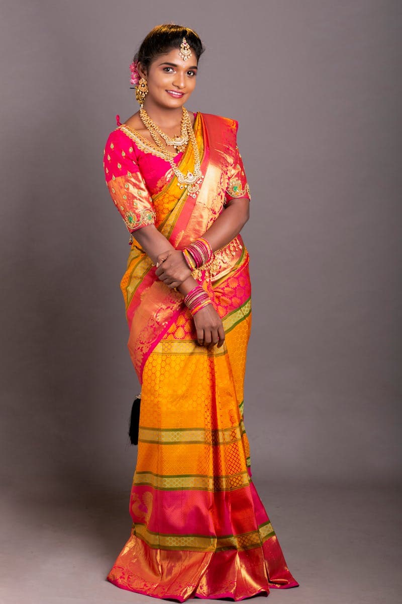 Royal Crimson Silk Saree